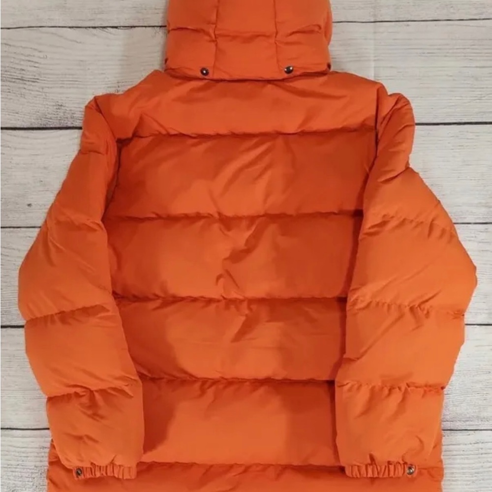 Men's Polo Ralph Lauren Orange Long Down Fill Puffer Coat Large NWT - Picture 13 of 16